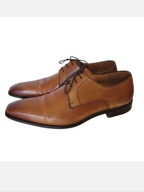 MAGNANNI Ombre Brown Leather Dress Shoes Made Spain 10M